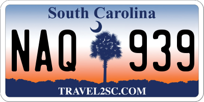 SC license plate NAQ939