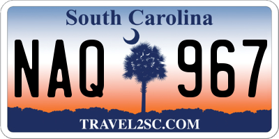 SC license plate NAQ967