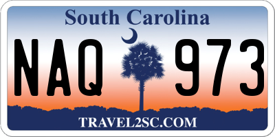 SC license plate NAQ973