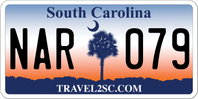 SC license plate NAR079