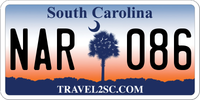 SC license plate NAR086