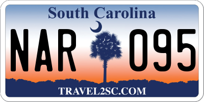 SC license plate NAR095