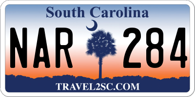 SC license plate NAR284