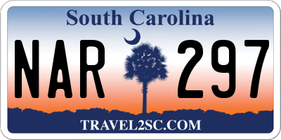 SC license plate NAR297