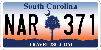 SC license plate NAR371