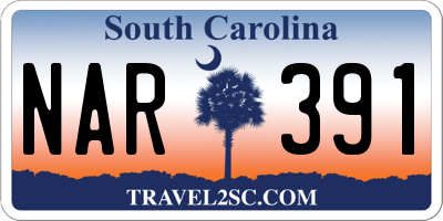 SC license plate NAR391