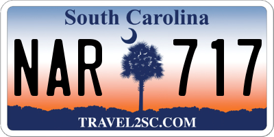SC license plate NAR717