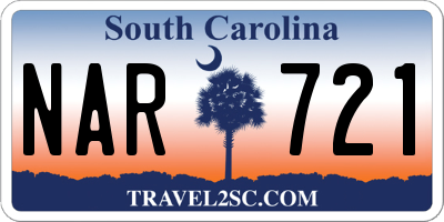 SC license plate NAR721