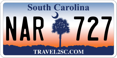 SC license plate NAR727