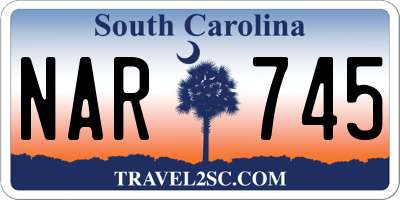 SC license plate NAR745