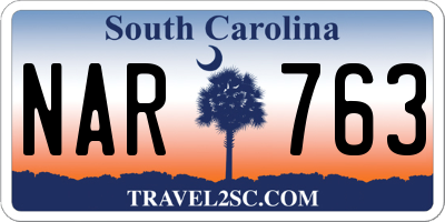 SC license plate NAR763