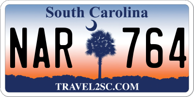 SC license plate NAR764