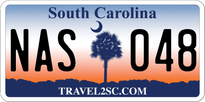 SC license plate NAS048
