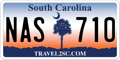 SC license plate NAS710