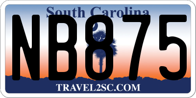 SC license plate NB875