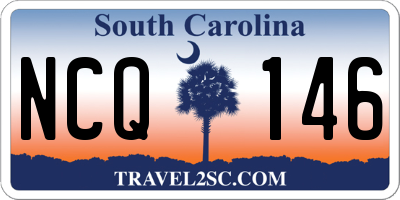 SC license plate NCQ146