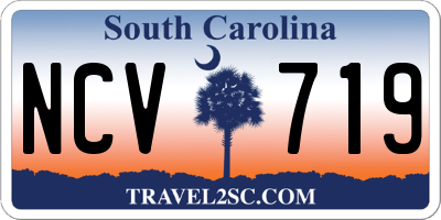 SC license plate NCV719