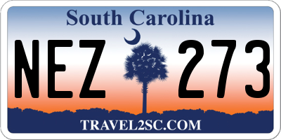 SC license plate NEZ273