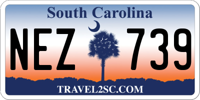 SC license plate NEZ739