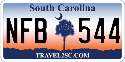 SC license plate NFB544