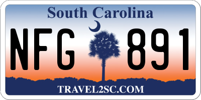 SC license plate NFG891