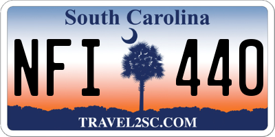 SC license plate NFI440