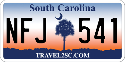 SC license plate NFJ541