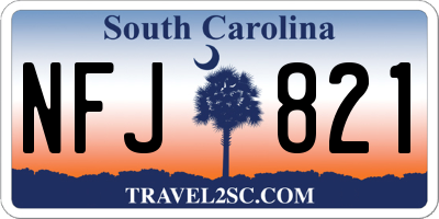 SC license plate NFJ821