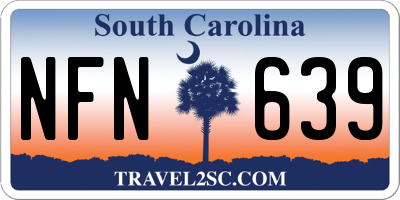 SC license plate NFN639