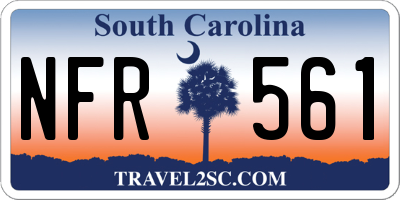 SC license plate NFR561