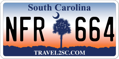 SC license plate NFR664