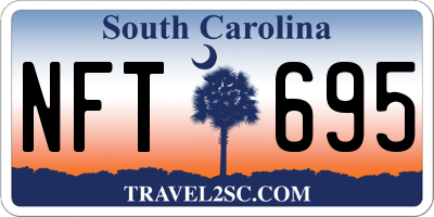 SC license plate NFT695