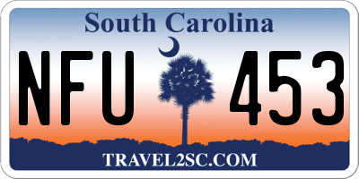 SC license plate NFU453