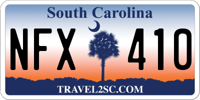 SC license plate NFX410