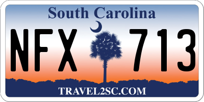 SC license plate NFX713