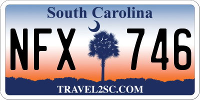SC license plate NFX746