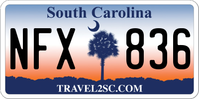SC license plate NFX836