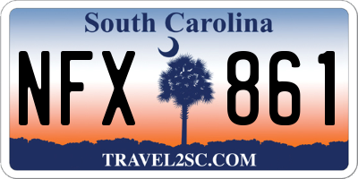 SC license plate NFX861