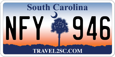 SC license plate NFY946