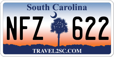 SC license plate NFZ622