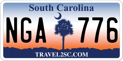 SC license plate NGA776