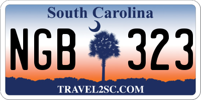 SC license plate NGB323
