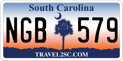 SC license plate NGB579