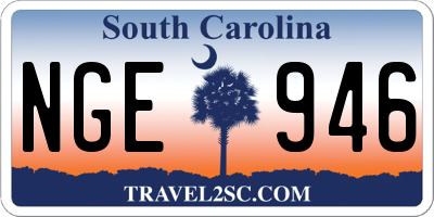 SC license plate NGE946