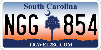 SC license plate NGG854