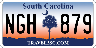 SC license plate NGH879