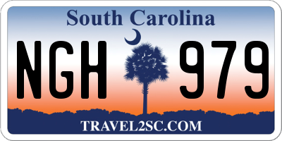SC license plate NGH979