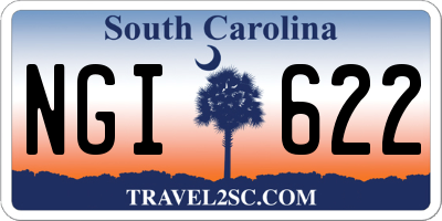 SC license plate NGI622