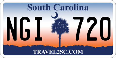 SC license plate NGI720