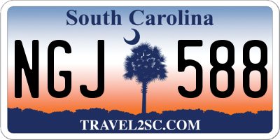 SC license plate NGJ588